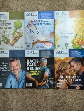 LIFE EXTENSION MAGAZINE Lot Of 6 Dec 2025 To May 2026 Issues For Healthier Life